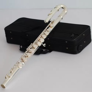 <span class=keywords><strong>Flauta</strong></span> Dulce Plateada de Fábrica, Instrumento de Concierto, <span class=keywords><strong>Flauta</strong></span> <span class=keywords><strong>Curva</strong></span> - Product Image 6