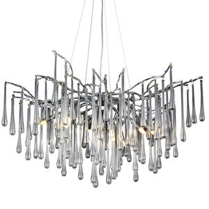 Grand lustre moderne en cristal de goutte de pluie de branche d'arbre d'hôtel de salon de lumière de cristal d'arbre - Product Image 6