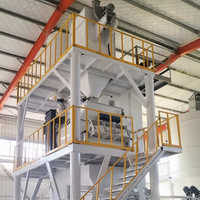 Mélangeur professionnel automatique à double arbre pour additifs cimentiers, capacité 1-30t/h, conception de précision