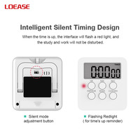 T06 Timer dapur Digital desain ramping, tampilan LCD jam Alarm memanggang dapur dan belajar memasak hitung mundur dan Timer jam