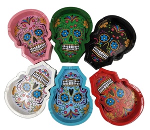 Cenicero de Resina de Lujo con Diseño Personalizado de Playa, Tema <span class=keywords><strong>Rasta</strong></span>, con LED, para Accesorios de Pipa de Tabaco - Product Image 1