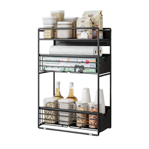 Hot Selling Metal Two-tier <b>Pull</b>-<b>out</b> Storage <b>Basket</b> New Arrival Multi-layer Storage <b>Basket</b> - Product Image 1