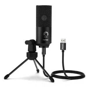Fifine stüdyo mikrofonu kondenser masaüstü kablolu Podcasting dizüstü bilgisayar usb'li mikrofon
