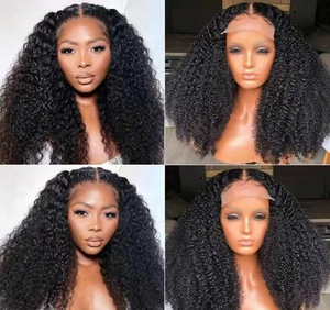 Peluca de Cabello Humano Rizado Afro 13*4 Frontal, Densidad 350%, Calidad 10 - Product Image 6