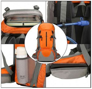 Free Sample LHiking <b>Backpack</b> <b>Waterproof</b> Camping <b>Backpack</b> with Rain Cover Large Lightweight <b>Backpack</b> Daypack for Travel - Product Image 4