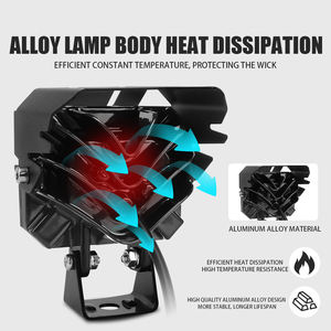 Foco auxiliar RGB de 12V, luz <span class=keywords><strong>LED</strong></span> de conducción de motocicleta, Luz antiniebla blanca y amarilla, luz de trabajo para coches y motocicletas, nueva condición - Product Image 5