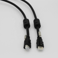HDMI HDTV 2.0 mâle à mâle câble Audio vidéo avec vis de verrouillage connecteur de montage sur panneau HDMI Type 1m 1.5m 2m 3m 5m 8m