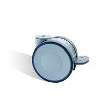 Roulette pour chariots médicaux Roulette de meubles d'hôpital Double roue Double trou de boulon Roulettes 4 pouces