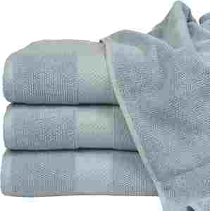 Vente flash - Serviettes de bain d'hôtel en coton 100% écologique, tissées, couleur unie, blanches, de luxe, 70x140cm - Product Image 2