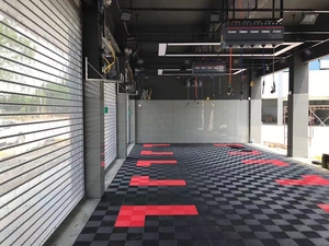 Modular Rigid Interlocking Modern Eco-Friendly Waterproof Garage Floor Tiles PP 4s Click Installation Car Wash Room Made China - Product Image 5