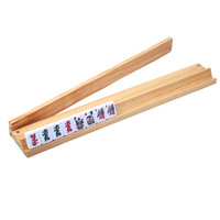 Règle de poussée pour tuiles de Mahjong en bois massif de style américain, accessoire de support de Mahjong