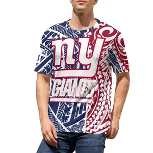 Top qualité respirant Polyester coton t-shirts hommes grande taille 6XL polynésien Tribal impression Sport hauts personnalisé Football logo t-shirts - Product Image 1