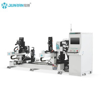 Machine à tenonner et à mortaiser automatique CNC double extrémité JUNRAN, haute précision, pour portes en bois, 380V