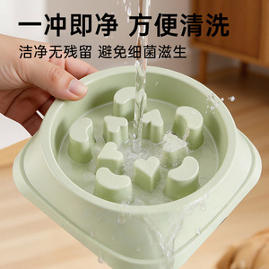 Bol de nourriture pour animaux de compagnie Daoge, bol anti-renversement en PP pour chien et chat, rose cerisier, vert menthe, bleu glacier - Product Image 4