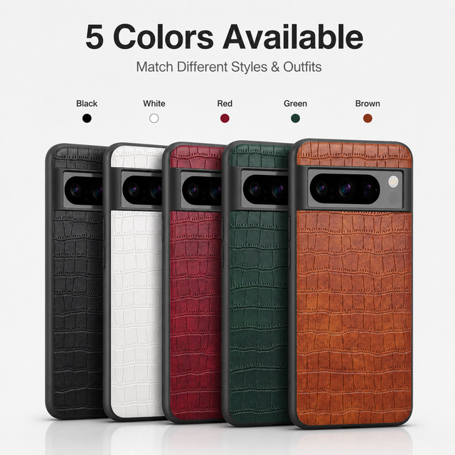 Denior Factory Direct PU Crocodile Texture Shockproof Phone Case, Compatible with Pixel11/10/9/8/7Series Customization Available