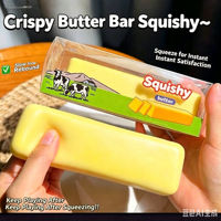 Jouet Squishy Bâton de Beurre Réaliste en Gros, Jouet à Presser Alimentaire à Remontée Lente, Jouet Anti-Stress Fidget, Vente Directe Usine