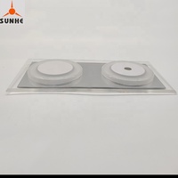 SUNHE Modèle SC002-200, Plafonnier LED double dôme DC 12V super lumineux amélioré pour éclairage intérieur de caravane et camping-car