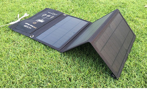 Sớm nhất tại chỗ gấp ba có thể gập lại 21W gấp lên Yiwu năng lượng mặt trời giá <span class=keywords><strong>Panel</strong></span> phèn Gấp Cắm Trại bảng với 21 Wát <span class=keywords><strong>panel</strong></span> năng lượng mặt trời - Product Image 4