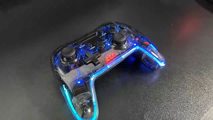 Colorful LED Wireless Controllers for Switch/Lite/OLED Joystick Gamepad with Programming Vibration Game Controle for PC/PS3/TV Colorful LED Wireless Controllers for Switch/Lite/OLED Joystick Gamepad with Programming Vibration Game Controle for PC/PS3/TV
