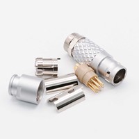 Ensemble de connecteurs à pression électrique, câble personnalisé, mâle et femelle, cercle de puissance 2, 3, 4 broches, à verrouillage rapide, fabrication