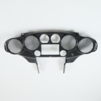 Carénage intérieur Radio Double Din noir brillant W 6.5 ''haut-parleur Quad 4 pour Harley FLH Touring moto 2014 jusqu'à CFP-1584-174