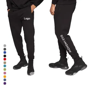 Pantalon de sport en coton pour hommes, piste de gymnastique, de jogging, design, logo personnalisé,