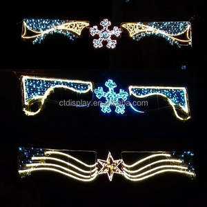 Dekorasi Natal tiang jalan 2d Led, lampu Motif Bintang Natal, lampu 2d untuk liburan luar ruangan - Product Image 6