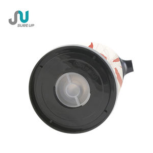 <span class=keywords><strong>Carafe</strong></span> isotherme en acier inoxydable <span class=keywords><strong>à</strong></span> double paroi <span class=keywords><strong>avec</strong></span> revêtement en verre rose et <span class=keywords><strong>bouchon</strong></span> rotatif, isolée sous vide - Product Image 5