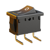 Interrupteur à bascule miniature 2/3 broches à angle droit de 90 degrés avec certification Cul Vde kc Enec Cb pour montage sur circuit imprimé