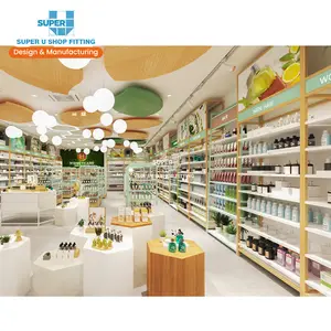 Prateleiras personalizadas para lojas de cosméticos, prateleiras para lojas de cosméticos, prateleiras personalizadas para lojas de farmácia, design de interiores