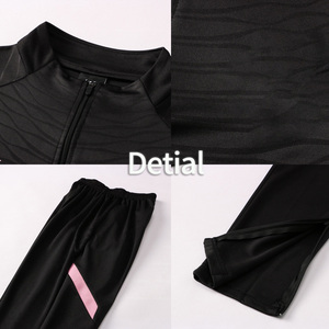 Combinaison d'entraînement de football unisexe à demi-zip, manches longues, séchage rapide, respirante, uniforme d'équipe de football, polaire délavée à l'acide - Product Image 4