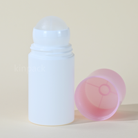 Bouteilles en plastique personnalisées, design de haute qualité, rechargeables, plates, portables, bouteille à bille en plastique, bouteille à bille pour déodorant
