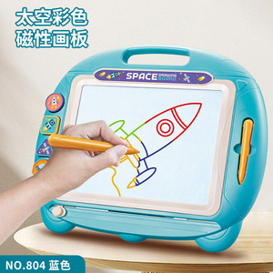 Pizarra de dibujo espacial, magnética, de plástico, borrable, para niños de 2 a 6 años, juguete - Product Image 5