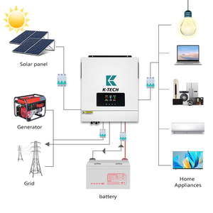 Onduleur de commutation 2kw 3,2 kw 3,5 kw Onduleur solaire <span class=keywords><strong>hybride</strong></span> Dispositif de réseau Wi-Fi MPPT - Product Image 4