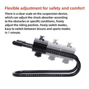 Coussin de selle pour vélo, amortisseurs, confort de conduite, siège arqué, amortisseurs, selle de vélo de montagne, coussin de selle, équipement - Product Image 4