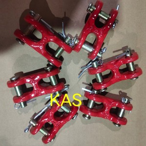 ตัวเชื่อมโซ่แบบ H ของ Kai Ansheng แบบวงแหวนคู่ 40cr เคลือบสีแดง สำหรับยกของ - Product Image 3