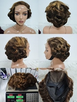 Promoción Letsfly: Pelucas con Cierre de Encaje 5x5, SDD 210 gramos, 10 pulgadas, Ondas Sueltas, Color Gris, 100% Cabello Humano, Venta al Por Mayor