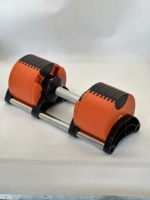 Nouvelles haltères réglables en acier 2024, 2-38 kg, personnalisables, emballées en polybag + carton + caisse en bois, ensemble d'équipement de fitness pour la musculation