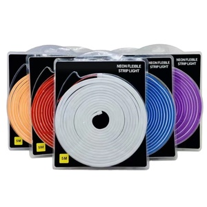 Nouvelle Bande LED Néon Flexible 5M 6*12mm pour Décoration <span class=keywords><strong>Voiture</strong></span>, Intérieur/<span class=keywords><strong>Extérieur</strong></span>, Lampe d'Ambiance Romantique 12V 6000K - Product Image 1