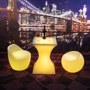 Bộ Bàn Bar <span class=keywords><strong>Led</strong></span> Có Đệm Đèn <span class=keywords><strong>LED</strong></span> Chiếu Sáng Bàn Quầy Bar Bàn Bể Bơi - Product Image 1