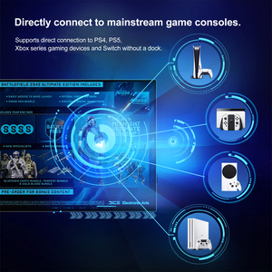 Moniteur portable tactile 18,<span class=keywords><strong>5</strong></span> pouces 1080P FHD 100Hz, <span class=keywords><strong>97</strong></span>% SRGB, écran externe ultra-fin USB-C HDMI pour ordinateur portable, PC, téléphone - Product Image 5