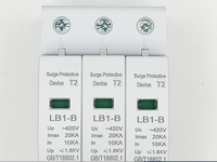 Parafoudre DC SPD T2 2P 3P 25KA pour systèmes solaires photovoltaïques, protection des multiprises et de l'éclairage
