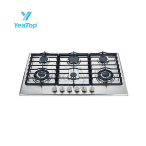 Fogão a Gás OEM de 6 Queimadores, Cooktop Embutido de 90cm em Aço Inoxidável com Certificação CE - Product Image 4