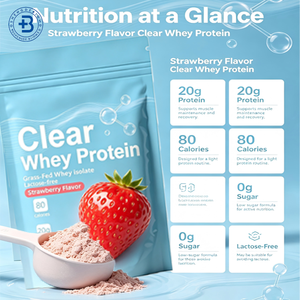 Proteína de Suero de Leche Aislada Transparente de Marca Privada OEM, Ganador de Masa Muscular de 5 kg, Suplementos Deportivos al por Mayor, Proteína de Suero de Leche Transparente a Granel - Product Image 2