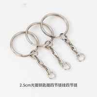 25mm 28mm 30mm vis oeil broche porte-clés avec fermoirs à boucle ouverte crochet à ressort chaîne pour bricolage sac porte-clés faisant des accessoires