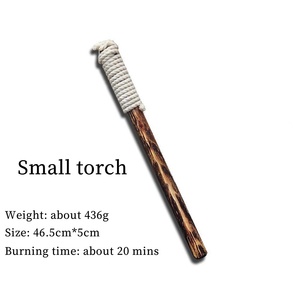 New Arrival Wax Torch Natural Wooden Rope 50 Minute Burning <strong>Firelighter</strong> for Camping Picnics Christmas New Year Paraffin - Product Image 6