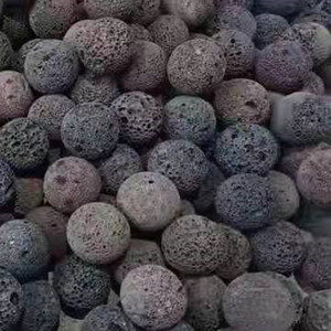 Boule de <span class=keywords><strong>pierre</strong></span> de lave naturelle 10 mm Boules volcaniques <span class=keywords><strong>pour</strong></span> barbecue et aromathérapie - Product Image 3