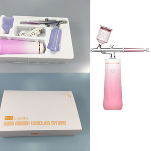 Máquina de Maquillaje Profesional Portátil con Aerógrafo, Pulverizador de Alta Presión, Rehidratante Facial, Instrumento de Belleza para Uñas, Versátil, de Plástico - Product Image 6