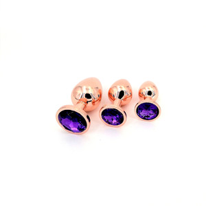 Nouveau Plug <span class=keywords><strong>Anal</strong></span> Circulaire en Métal Or Rose, Jouet Alternatif pour Adultes, Masseur de Masturbation Féminine - Product Image 5