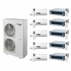 Gree 5hp 14kw 5000btu escala de capacidade larga, multi divisão, montagem na parede, sistema de vac, ar condicionado vrf